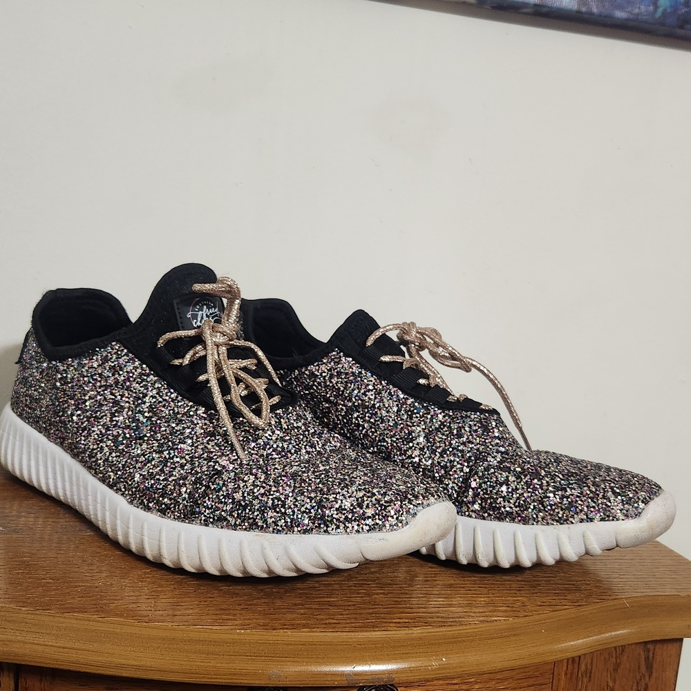 Stylish Multicolor Glitter Sneakers